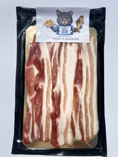 Бекон угорський сирокопчений 60g.